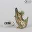 Froschfigur in Murrine Millelfiori Gold - Tiere - Original Muranoglas Omg