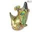 Frog Figurine in Murrine Millelfiori Gold - Animals - Original Murano glass Omg