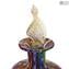 Frasco de perfume - Millefiori e folha de ouro - Original Murano Glass OMG