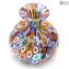 Frasco de perfume - Millefiori e folha de ouro - Original Murano Glass OMG