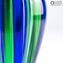 Vaso Filigrana Cannes Blue Green - Original Glass Murano