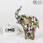 Elephant Figurine - Murano glass Handmade