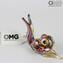 Snail Figurine - Murano glass Handmade