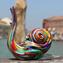 Estatueta de caracol - vidro de Murano feito à mão