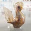 Figurine Coq en Murrine Millelfiori Gold - Animaux - Verre de Murano original OMG