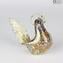 Figura de gallo en Murrine Millelfiori Gold - Animales - Cristal de Murano original OMG