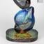 Into the abyss - Sculpture in chalcedony - Original Murano glass Omg