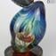 Into the abyss - Sculpture in chalcedony - Original Murano glass Omg