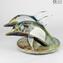 Delfines - Escultura en calcedonia - Cristal de Murano original OMG