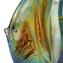 Tropical Fish Moon - Sculpture in chalcedony - Original Murano Glass