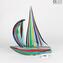 帆船混合綠色戛納電影節-雕塑-穆拉諾玻璃