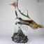 Hammerhai - Skulptur aus Chalzedon - Original Murano Glass Omg