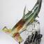 Hammerhai - Skulptur aus Chalzedon - Original Murano Glass Omg