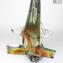 Hammerhai - Skulptur aus Chalzedon - Original Murano Glass Omg