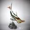 Hammerhai - Skulptur aus Chalzedon - Original Murano Glass Omg
