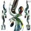 Tanz - Skulptur aus Chalzedon - Original Muranoglas OMG