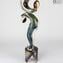 Danse - Sculpture en calcédoine - Verre de Murano original OMG