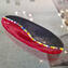 Millefiori plate black and red - Original Murano Glass