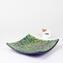 Square Plate - Green Gold - Original Murano Glass OMG