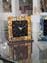 Mesa Mesa Prateleira Relógio de mesa - Âmbar - Relógio de vidro Murano