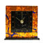 Table Desk Shelf Table Clock - Ambre - Montre en verre de Murano