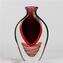 Vase Mago Red Sommerso Murano Glass