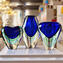 Vase Cobra Blue Sommerso - Original Murano Glass OMG