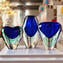 Vaso Drop Blu Sommerso - Vetro di Murano