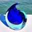 꽃병 타이거-Blue Sommerso-Original Murano Glass OMG