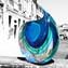 Vaso Tiger - Blue Sommerso - Original Murano Glass OMG