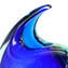 Vase Tiger - Blue Sommerso - Verre de Murano Original OMG