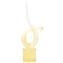 Exclusivo Love Knot en Oro 24 quilates y cristal de Murano rizado