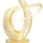 Nodo di amore - Scultura esclusiva - Oro 24 carati in vetro di Murano