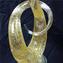 Exclusivo Love Knot en Oro 24 quilates y cristal de Murano rizado