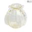 Mandolino Blown Vase - With Real Gold - Original Murano Glass OMG