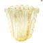 Vaso Flauto - oro 24 carati - Vetro di Murano Originale OMG