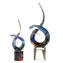 Escultura de cristal Love Knot - Omg de cristal de Murano original