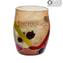 Fruta - Juego de 6 vasos para beber - Mezcla de colores Tumbler Goto - Cristal de Murano original