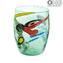 Obst - 6er-Set Trinkgläser - Mischfarben Tumbler Goto - Original Murano Glass