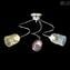 Italy iTaly - Lámpara de techo 3 luces - Cristal de Murano - Diferentes colores