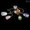 Italy iTaly - Ceiling Lamp 5 lights- Murano glass - Different colors