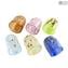 Italien iTaly - Deckenleuchte 5 Lichter - Muranoglas - Verschiedene Farben