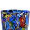 花瓶ミッドナイトサンマルチカラーブルー-ムラノグラス花瓶