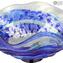 Centerpiece Sbruffi Deep Ocean Blue - Murano Glass centerpiece