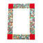 Porta foto Fantasy cornice Rossa con Murrine Millefiori - vetro fusione