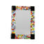 Marco de fotos Fantasy Black con Millefiori - vidrio fundido