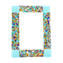 Porta foto Fantasy cornice Celeste con Murrine Millefiori - vetro fusione