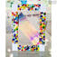 Porta foto Fantasy cornice Bianca con Murrine Millefiori - vetro fusione