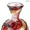 Vase Sbruffi Passion Rot & Pink - Murano Glasvase