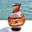 花瓶Sbruffi Passion紅色和粉紅色-Murano玻璃花瓶